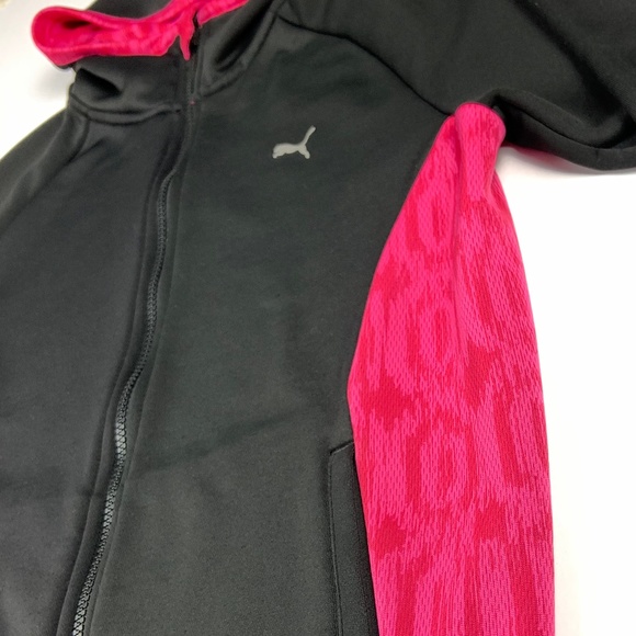 Puma Kids Jacket - Black and Pink - Picture 3 of 7